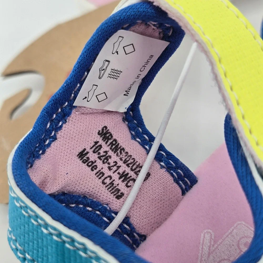 See Kai Run Basics Logan Multi Color Block Sandals Toddler Kids Size 6 NWT